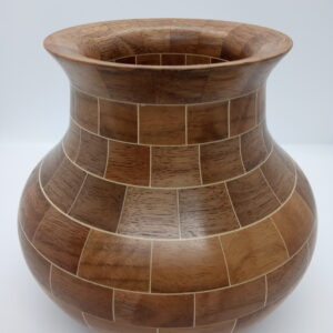vase segmenté noyer 14cm
