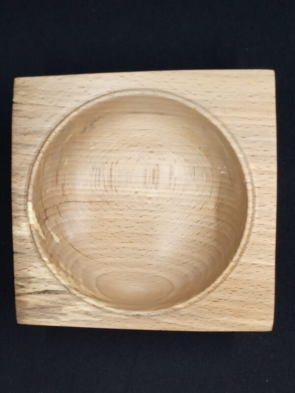 bol carré en hêtre 15cm – Image 3