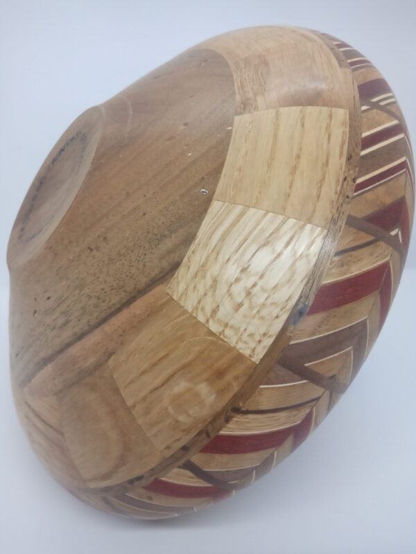 Vase segmenté chevrons 22cm – Image 2