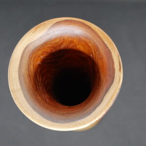 vase bicolore en sequoia