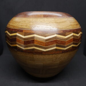 vase segmenté zig zag