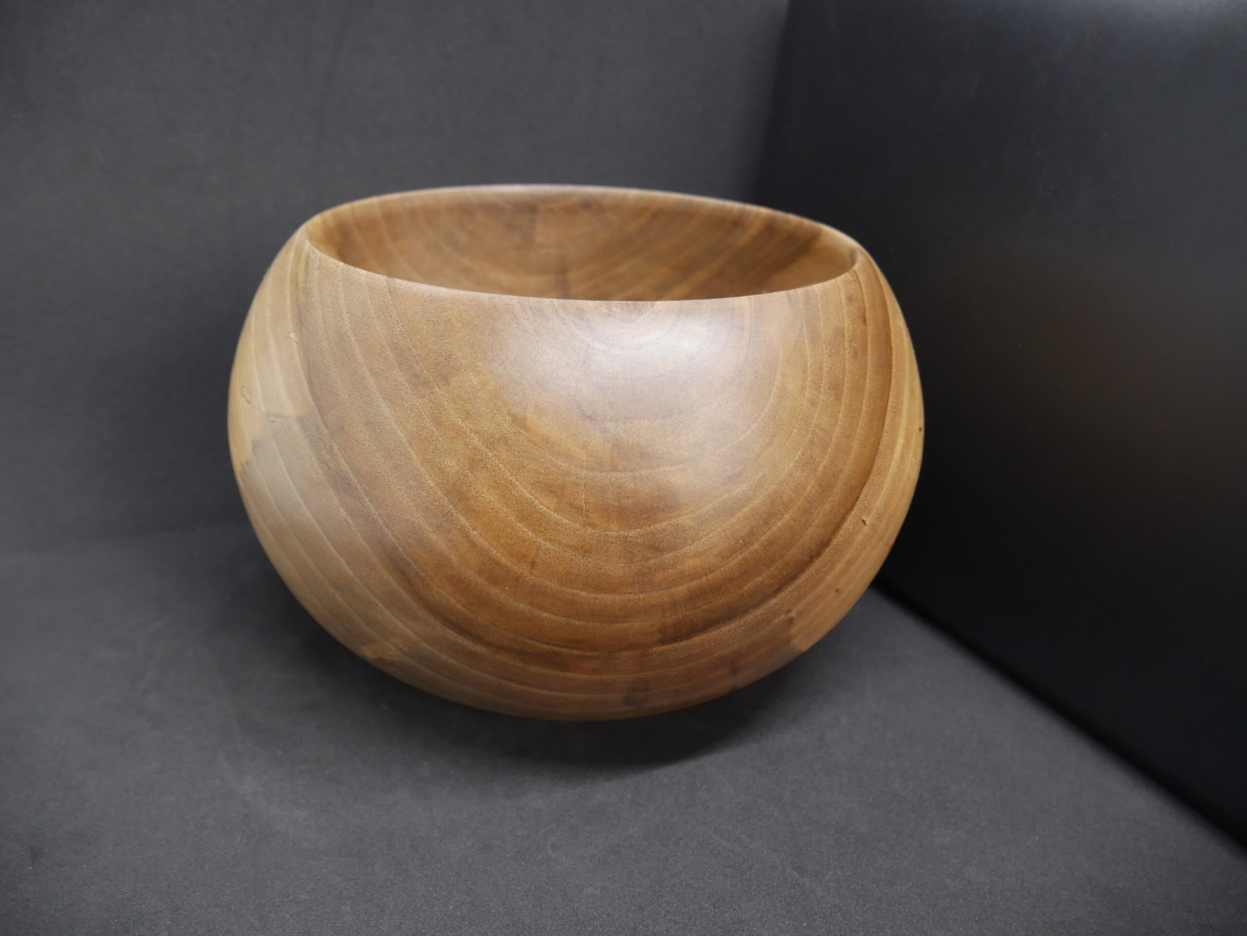bol en noyer haut et rond - Image 7