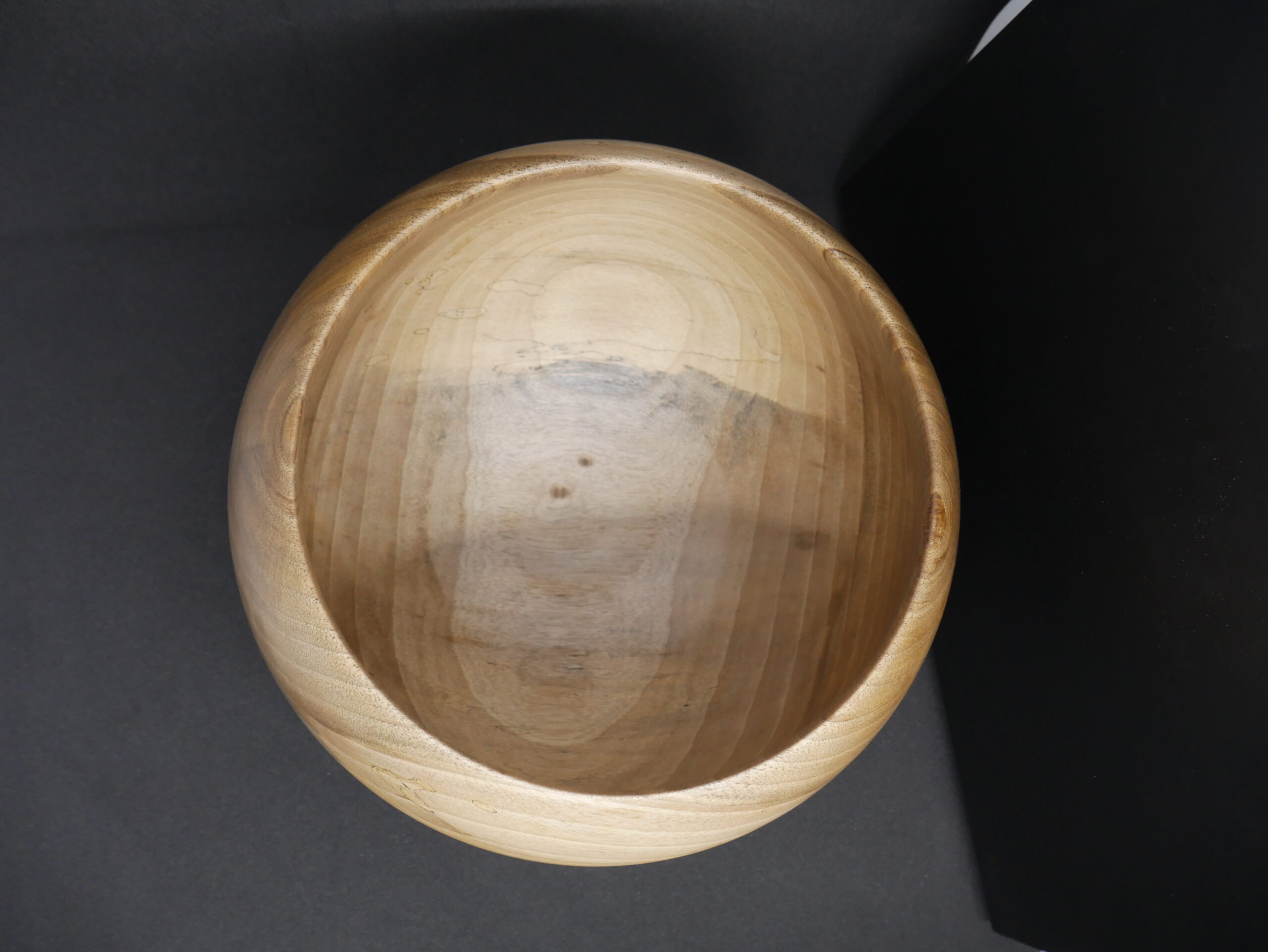 bol en noyer haut et rond - Image 4