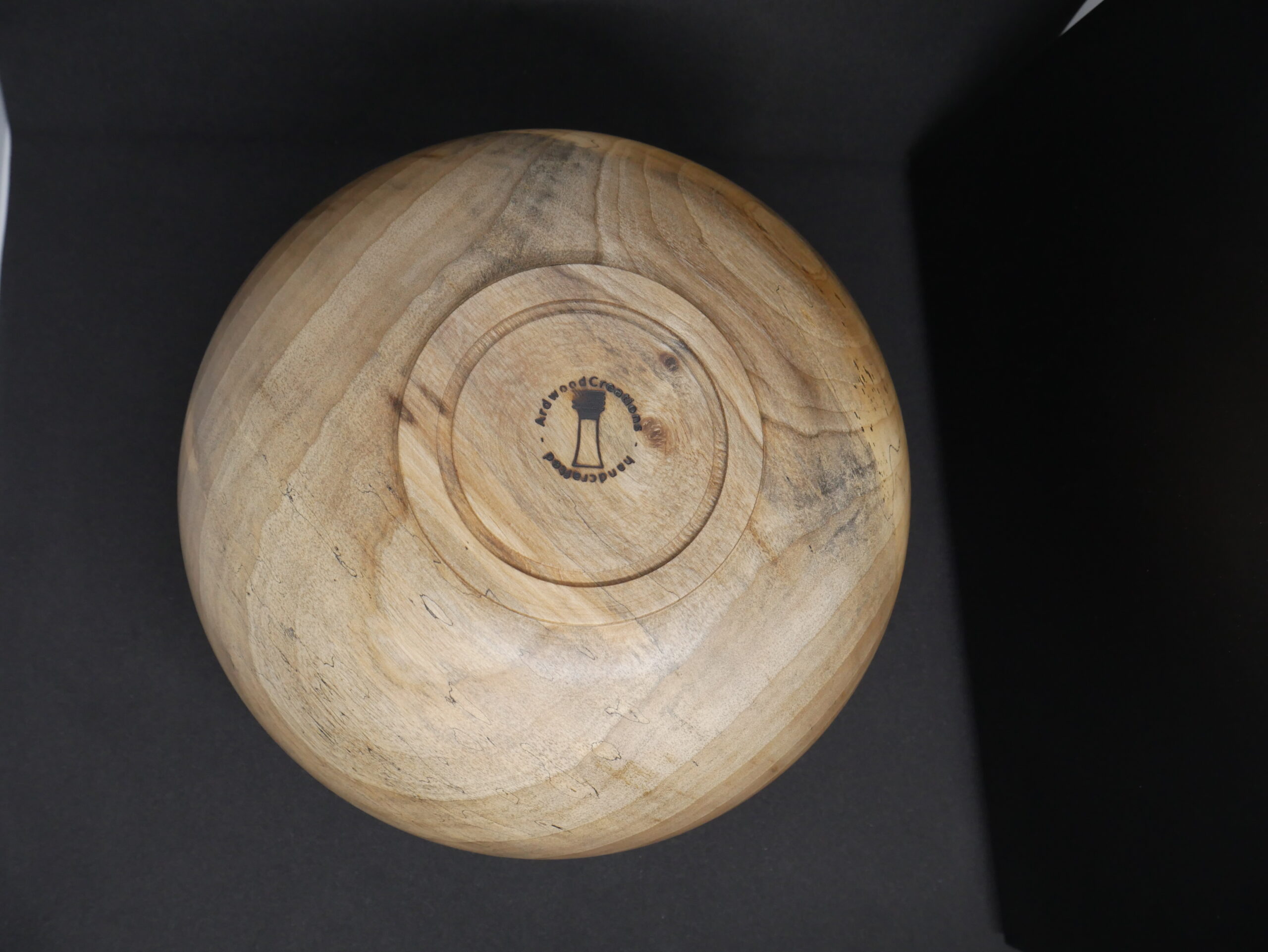 bol en noyer haut et rond - Image 5