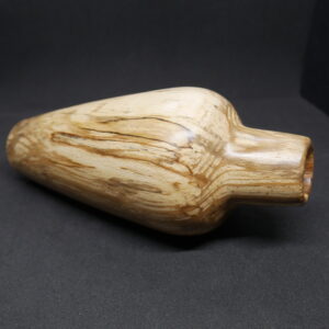 Vase soliflore en hêtre échauffé